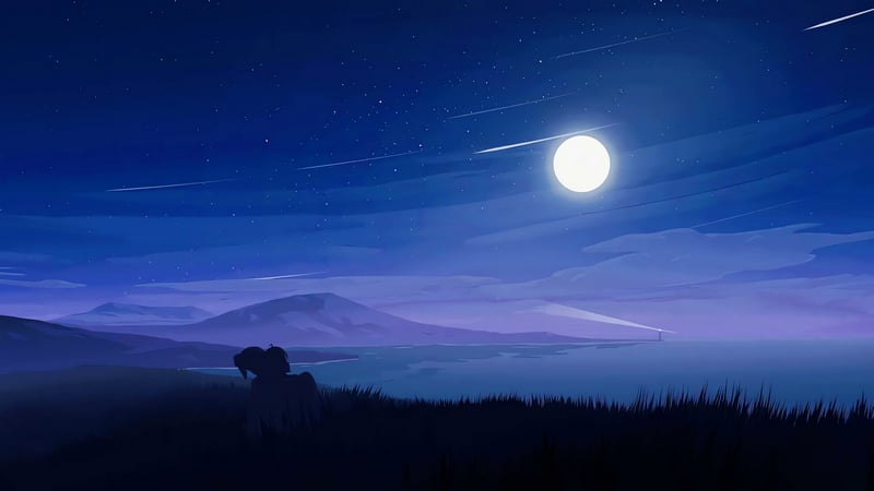 Shore - Night Live Wallpaper