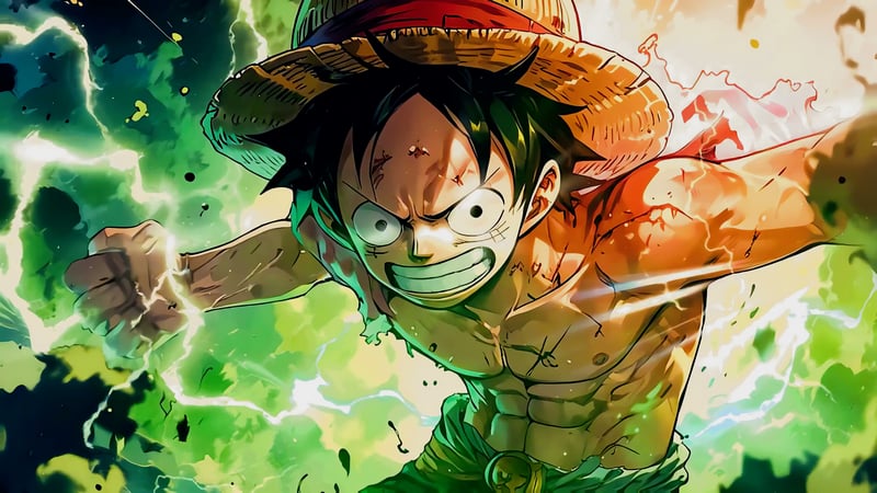 One Piece - Luffy Power Burst Live Wallpaper