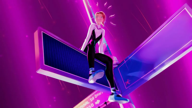 Gwen Stacy on a Panel Live Wallpaper