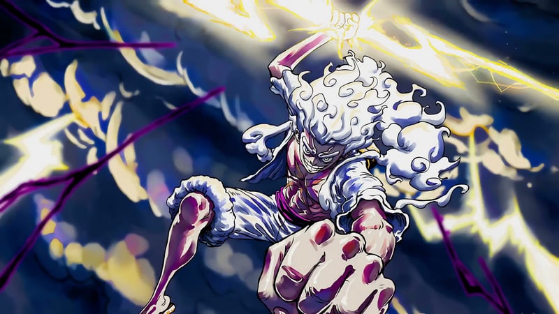 Luffy Gear 5 Lightning Bolt Live Wallpaper
