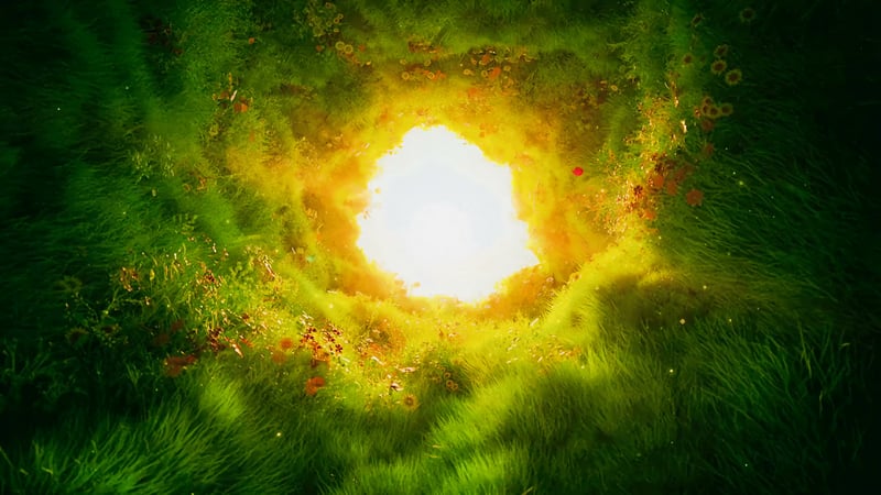 Fluffy Grass Portal Live Wallpaper