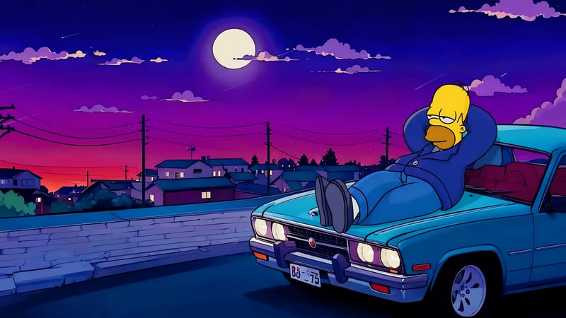 Homer Lofi Live Wallpaper