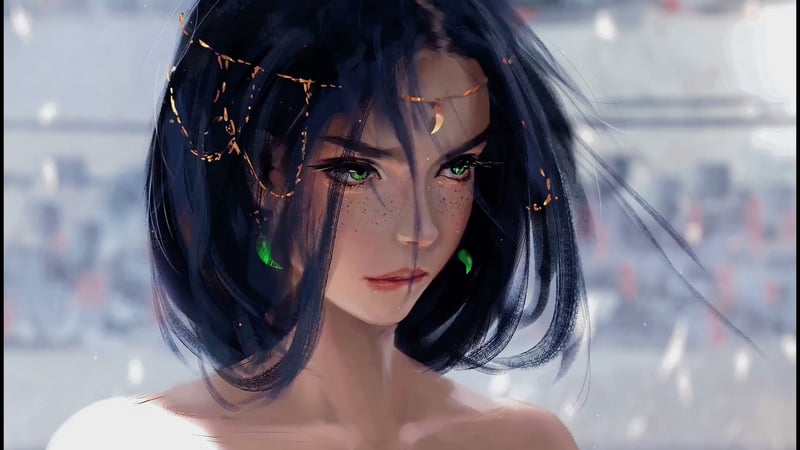 Black Haired Princess Live Wallpaper