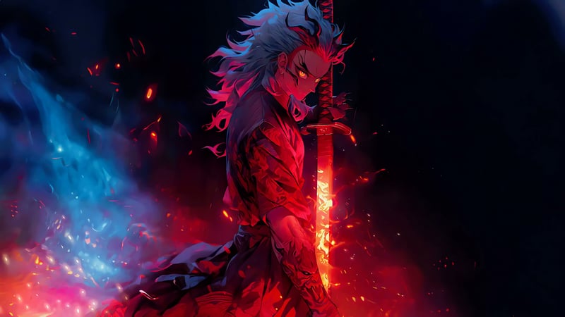 Flame Hashira Rengoku Live Wallpaper