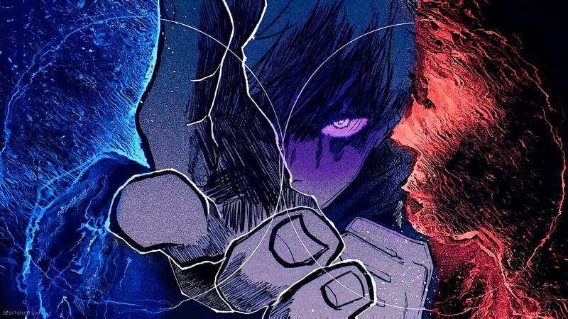 Gojo Red and Blue Live Wallpaper