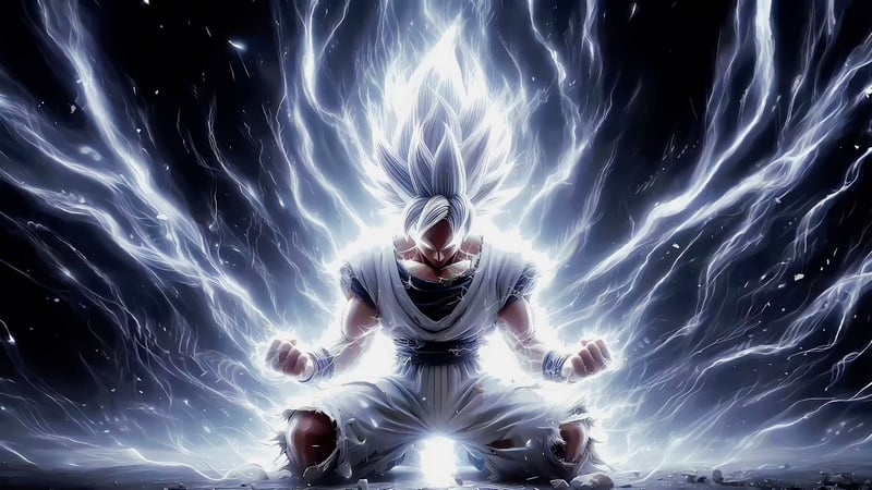Goku White Rage Live Wallpaper