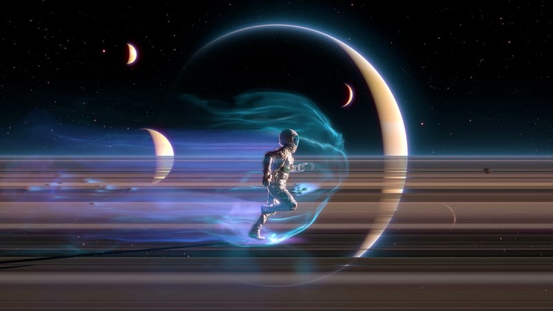 Running On The Rings Of Saturn Live Wallpaper
