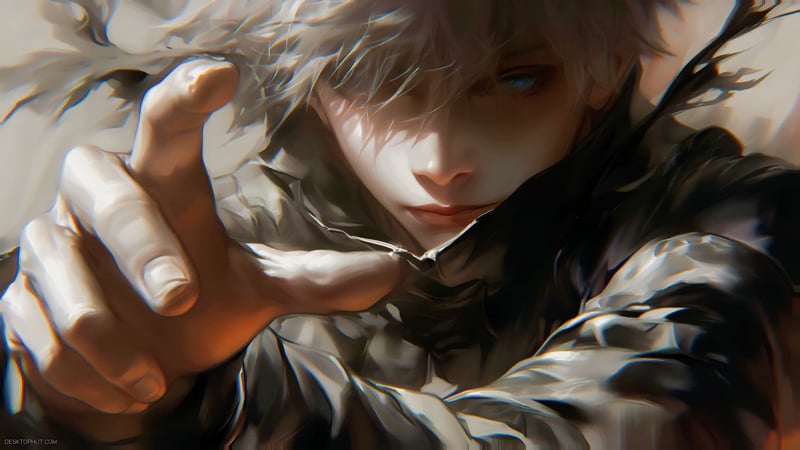Gojo Satoru Jujutsu Kaisen Grey Live Wallpaper