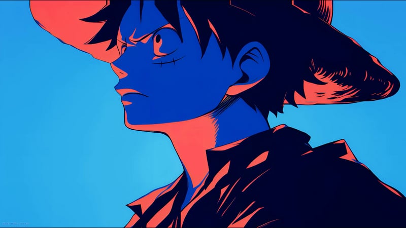 Luffy Cool Silhouette - One Piece Live Wallpaper