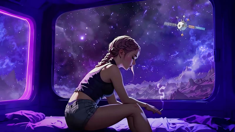 Chillout in Space Live Wallpaper