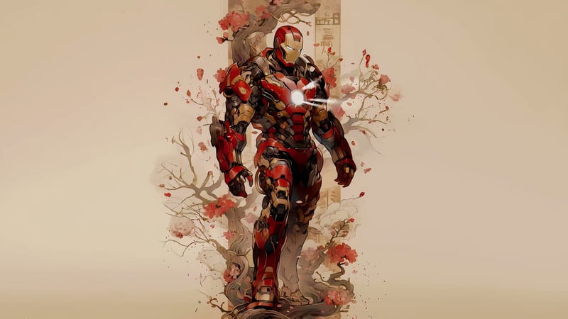 Iron Man Aesthetic Red Live Wallpaper