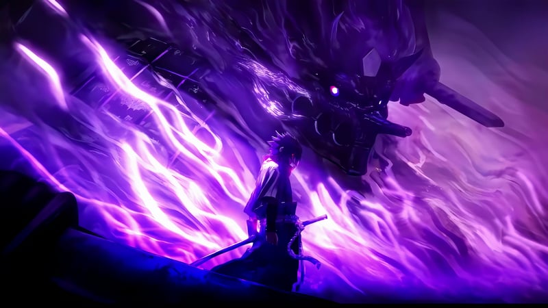 Sasuke Uchiha - Summon Of Susanoo Live Wallpaper