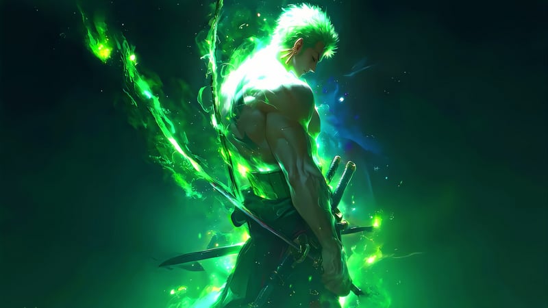 Emerald Fury Zoro Live Wallpaper