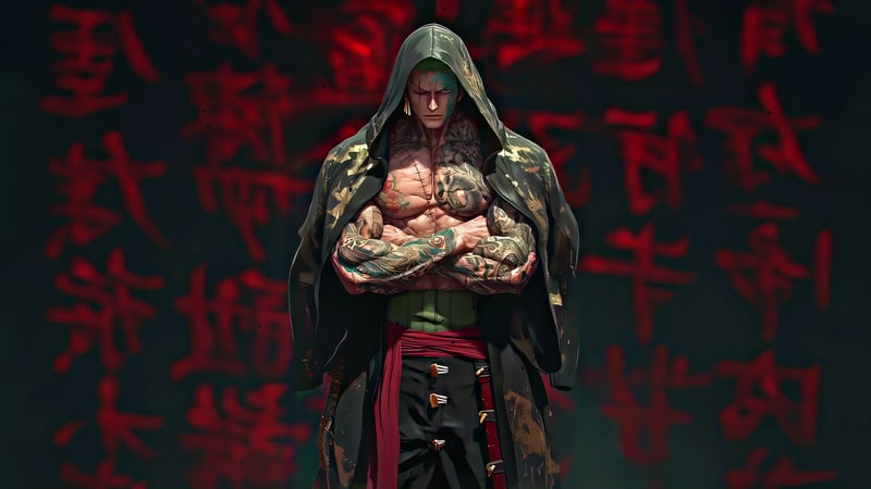 Shadowed Warrior Zoro Live Wallpaper