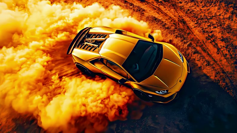 Lamborghini Drifting Live Wallpaper