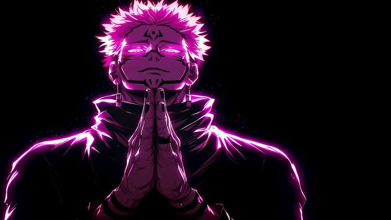 Sukuna Pray Live Wallpaper