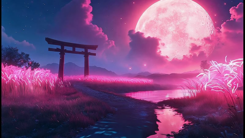 Torii of the Eternal Moon Live Wallpaper