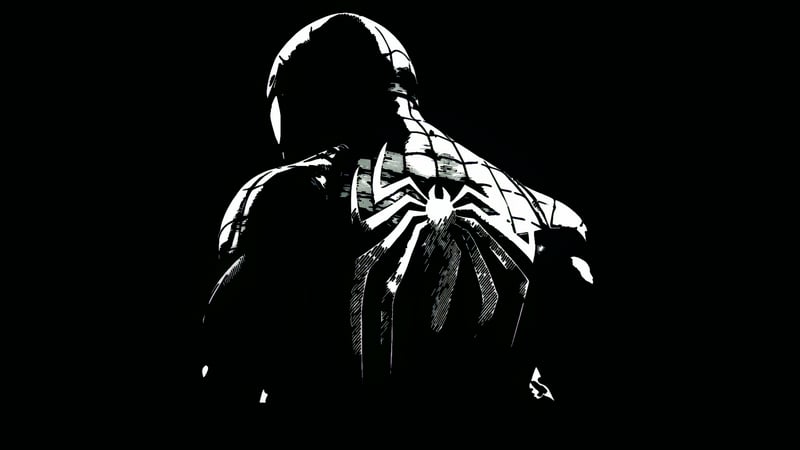 Monochrome Spider-Man - Live Wallpaper