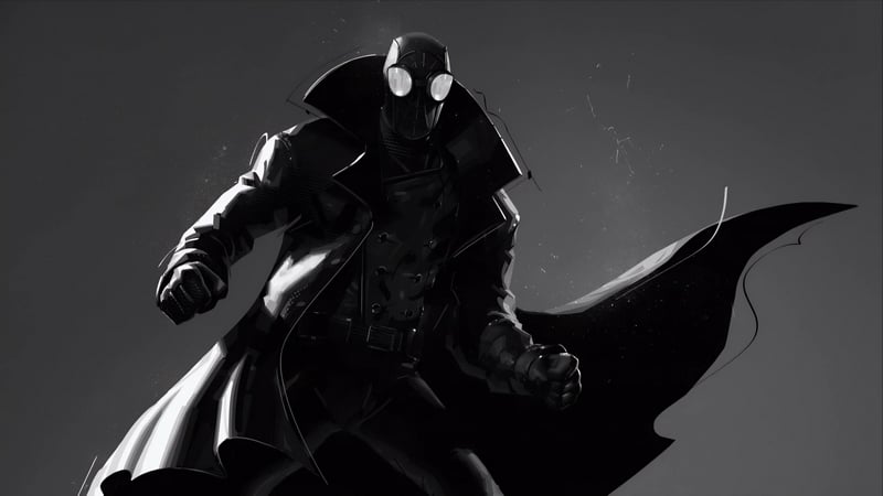 Dark Noir Spider-Man 4K Live Wallpaper
