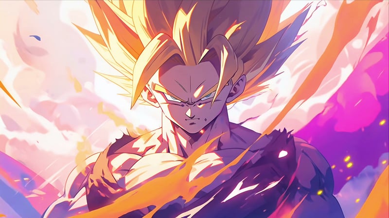 Dragon Ball Super - Goku Fiery Aura Live Wallpaper
