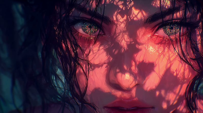 Diamond Eyes - 4K Aesthetic Portrait Live Wallpaper