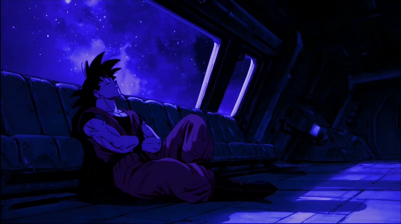 Dragon Ball Z - Goku Spaceship Relaxing Lo-Fi Live Wallpaper
