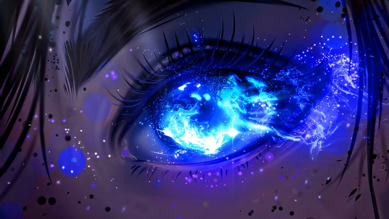 Glowing Blue Eye Live Wallpaper