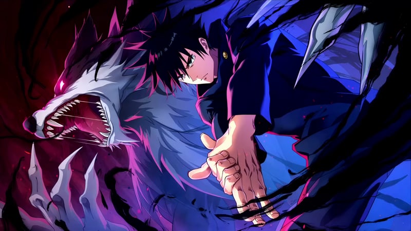 Jujutsu Kaisen - Megumi & Divine Dogs 4K Wallpaper Live Wallpaper
