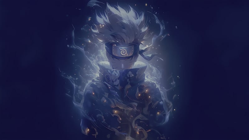 Kakashi Blue Aura - Naruto Live Wallpaper