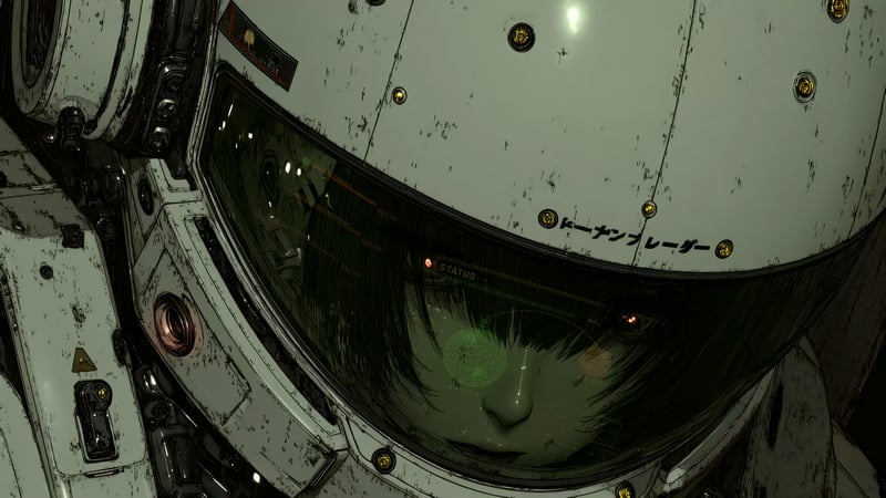Sci-fi Helmet Girl Live Wallpaper