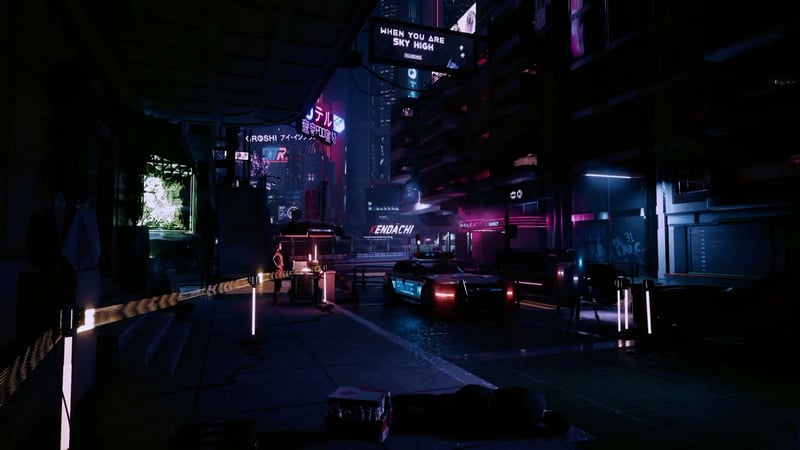 Cyberpunk City Night Street Live Wallpaper