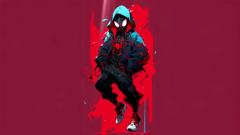 Miles Morales Minimalistic Live Wallpaper