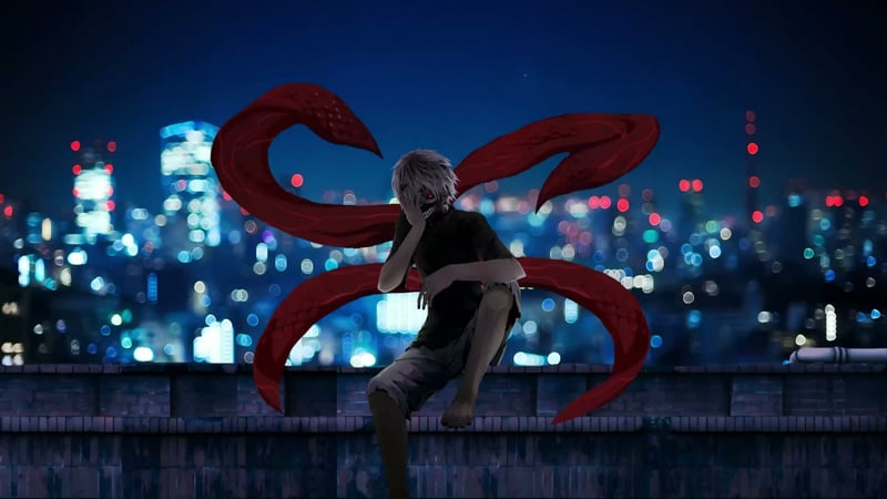 Kaneki Blurry City Tokyo Ghoul Live Wallpaper