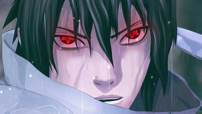Sasuke in the Rain 4K Live Wallpaper