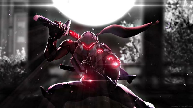 Genji Moonlit Night Overwatch Live Wallpaper