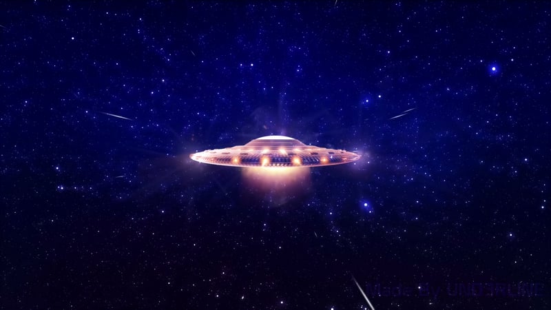 UFO Flying Saucer - Cosmic Space Sci-Fi Live Wallpaper
