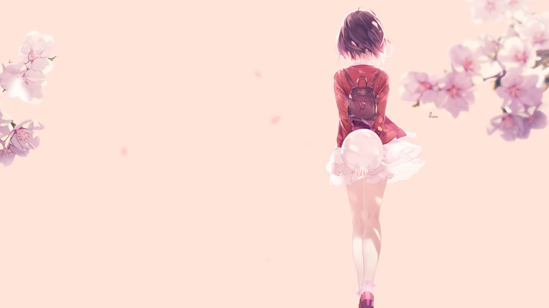 Kato Megumi Walks Live Wallpaper