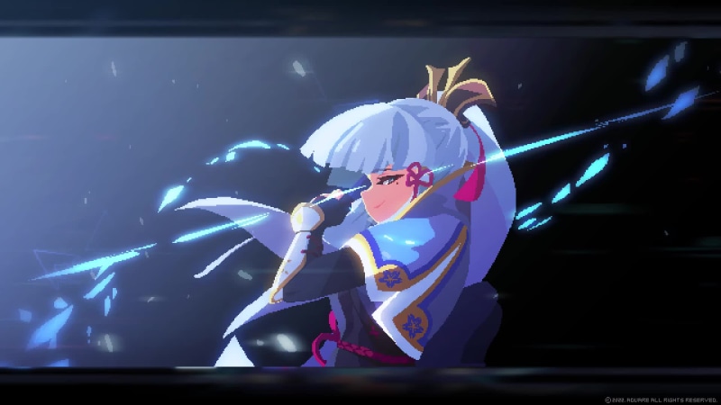 Kamisato Ayaka Elemental Burst Genshin Impact Live Wallpaper