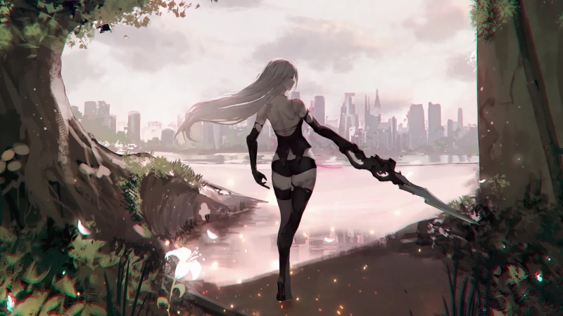 Yorha A2 Nier Automata Live Wallpaper