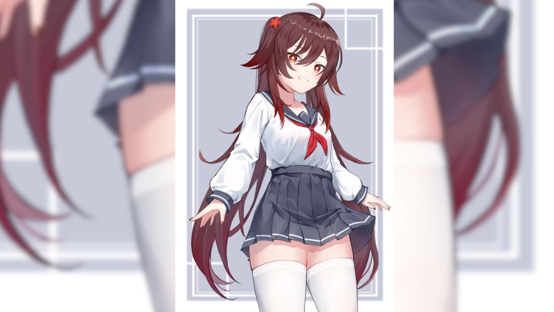 Hu Tao - Genshin Impact - Skirt Live Wallpaper
