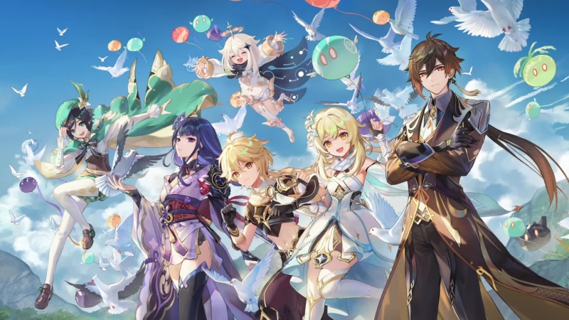 Genshin Impact - Step Into A Vast Magical World Of Adventure Live Wallpaper