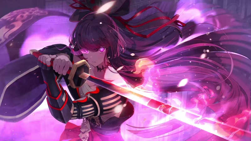 Hokushin Mei - Royal Knife Flowing Fire - Guns Girl - Honkai Gakuen Z Live Wallpaper