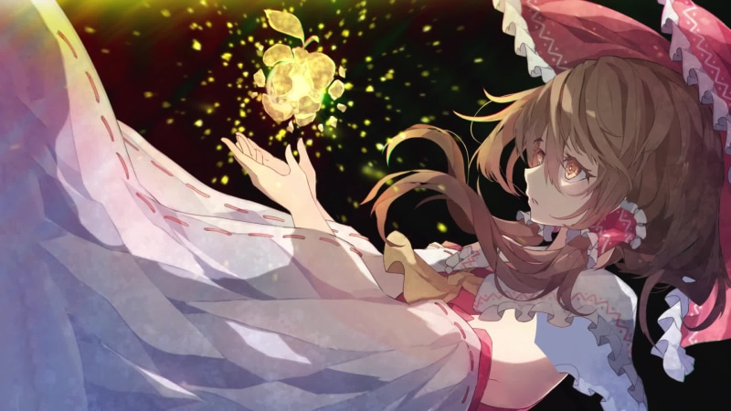 Touhou Project - Hakurei Reimu Cybust Gold Apple Live Wallpaper