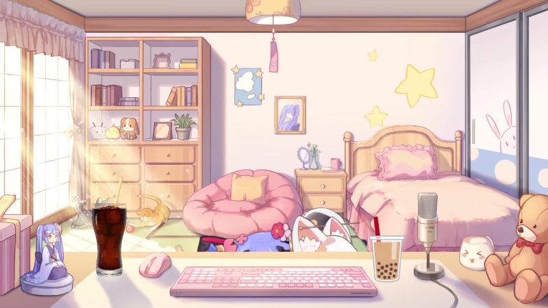 Zibao Probe - Animated Girl At Home Live Wallpaper