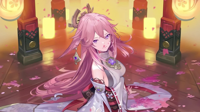 Genshin Impact - Yae Miko Live Wallpaper