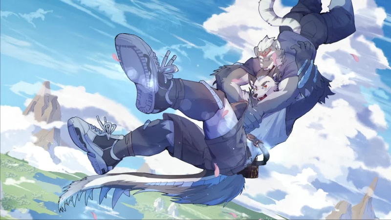 Furry - Big White Wolf Live Wallpaper