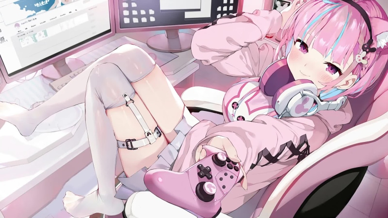 Minato Aqua Birthday Virtual Youtuber Live Wallpaper