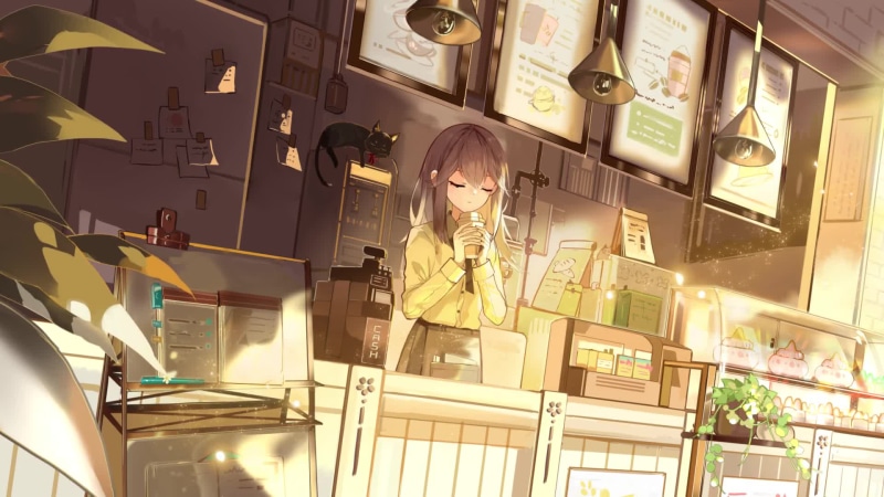 Coffee Shop Anime Live Wallpaper