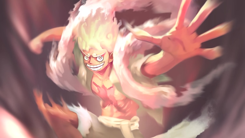 Luffy Gear 5 Full White Live Wallpaper