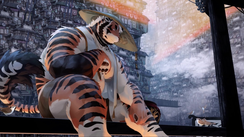 Furry Tiger Live Wallpaper